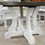 Table à manger ronde en bois Sylmer Farmhouse 54 pouces de Furniture of America