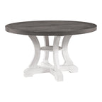 Table à manger ronde en bois Sylmer Farmhouse 54 pouces de Furniture of America