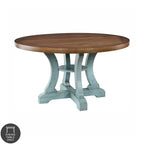 Table à manger ronde en bois Sylmer Farmhouse 54 pouces de Furniture of America