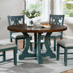 Table à manger ronde en bois Sylmer Farmhouse 54 pouces de Furniture of America