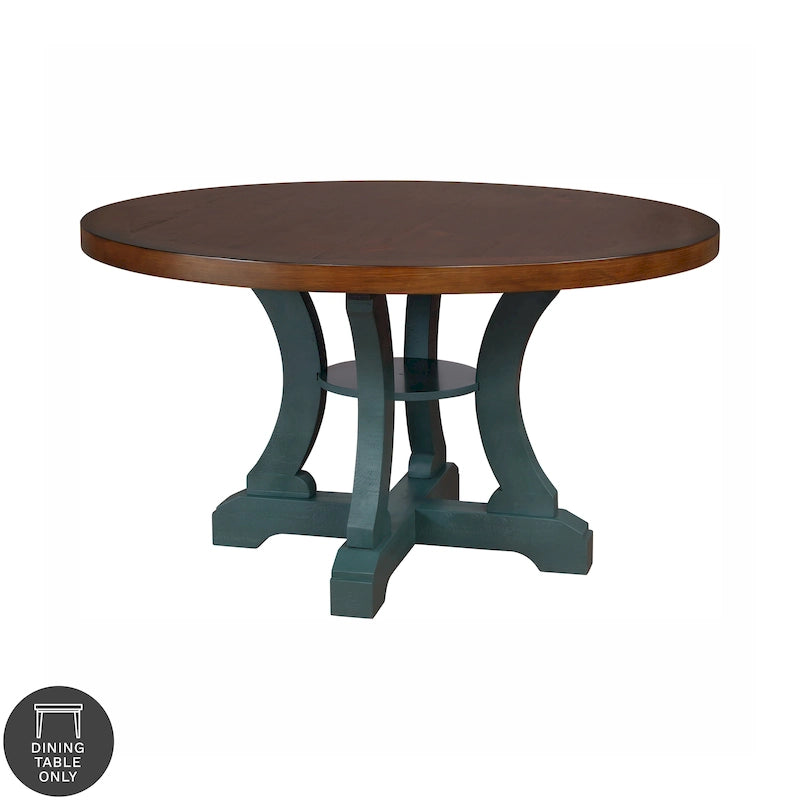 Table à manger ronde en bois Sylmer Farmhouse 54 pouces de Furniture of America