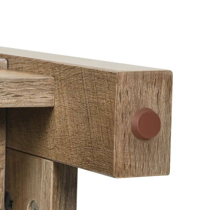 Table basse carrée à 2 niveaux avec étagère de rangement pour le centre du salon