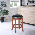 Tabouret de bar pivotant à hauteur de comptoir Cordova noir