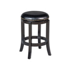 Tabouret de bar pivotant à hauteur de comptoir Cordova noir