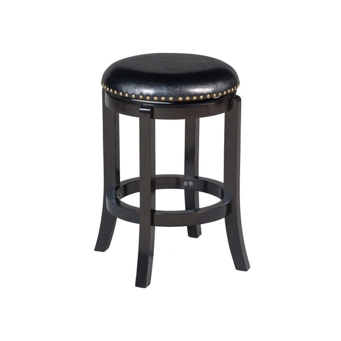 Tabouret de bar pivotant à hauteur de comptoir Cordova noir