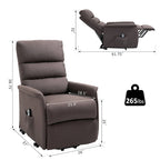 Fauteuil inclinable releveur électrique avec télécommande pour personnes âgées