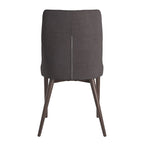 Lot de 2 chaises de salle à manger tapissées à dossier incurvé de style Mid-Century Modern