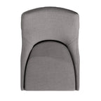 Lot de 2 chaises de salle à manger tapissées à dossier incurvé de style Mid-Century Modern