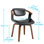 Chaise de salle à manger pivotante moderne avec assise rembourrée et piétement en métal