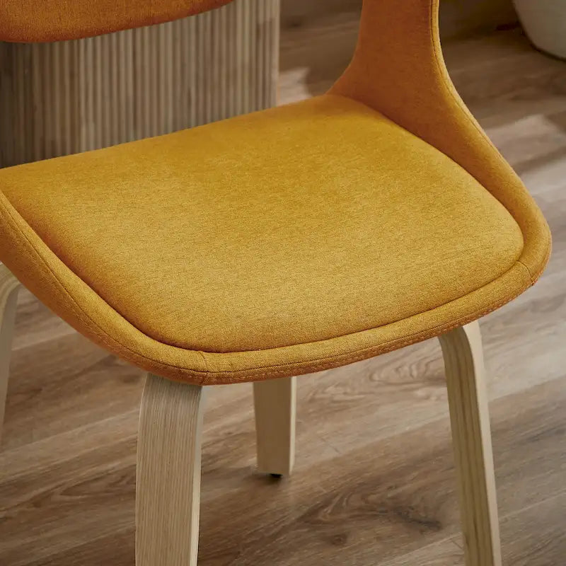 Chaise de salle à manger pivotante moderne avec assise rembourrée et piétement en métal