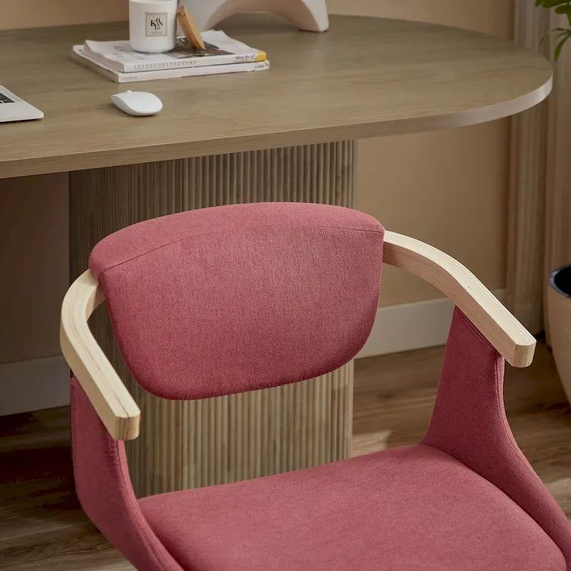 Chaise de salle à manger pivotante moderne avec assise rembourrée et piétement en métal
