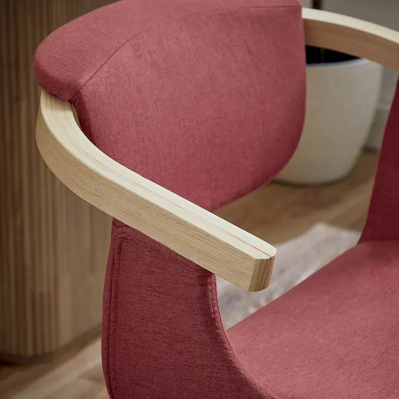 Chaise de salle à manger pivotante moderne avec assise rembourrée et piétement en métal