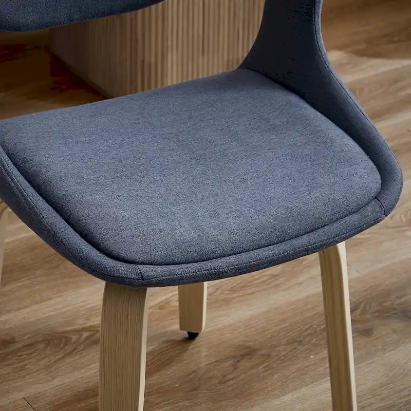 Chaise de salle à manger pivotante moderne avec assise rembourrée et piétement en métal