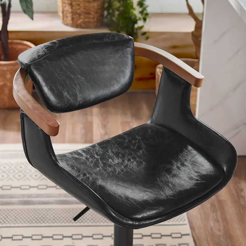 Chaise de salle à manger pivotante moderne avec assise rembourrée et piétement en métal