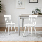 Chaises de salle à manger larges en bois Windsor 17.4