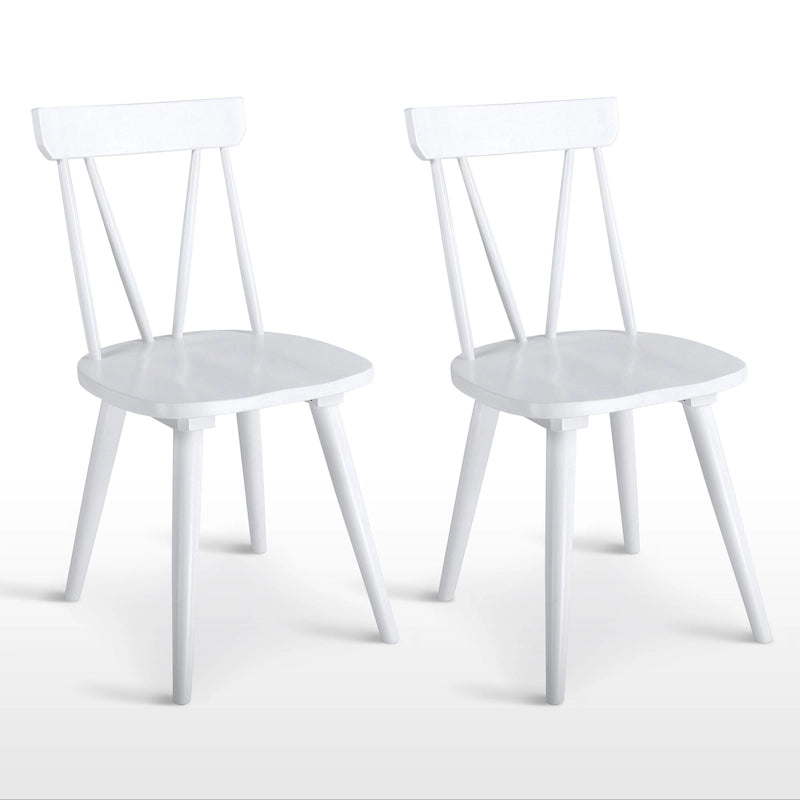 Chaises de salle à manger larges en bois Windsor 17.4