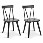 Chaises de salle à manger larges en bois Windsor 17.4