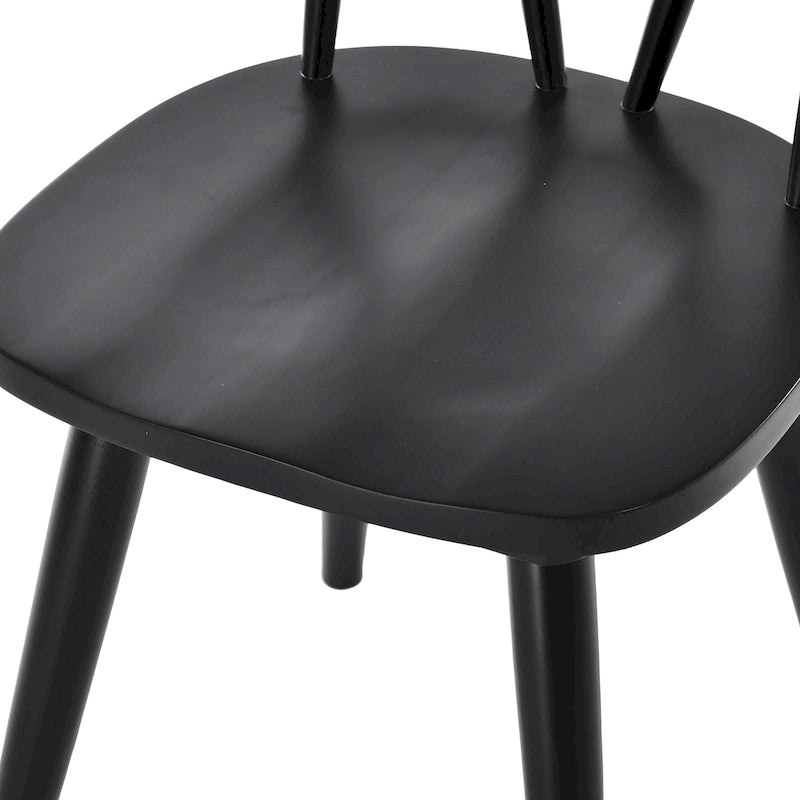 Chaises de salle à manger larges en bois Windsor 17.4