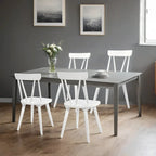 Chaises de salle à manger larges en bois Windsor 17.4