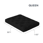 Matelas de futon Loosh Home 8 po en mousse mémoire de forme en gel, grand format