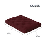 Matelas de futon Loosh Home 8 po en mousse mémoire de forme en gel, grand format
