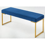 Banc d'entrée rembourré avec pieds en bois – Banc d'appoint moderne