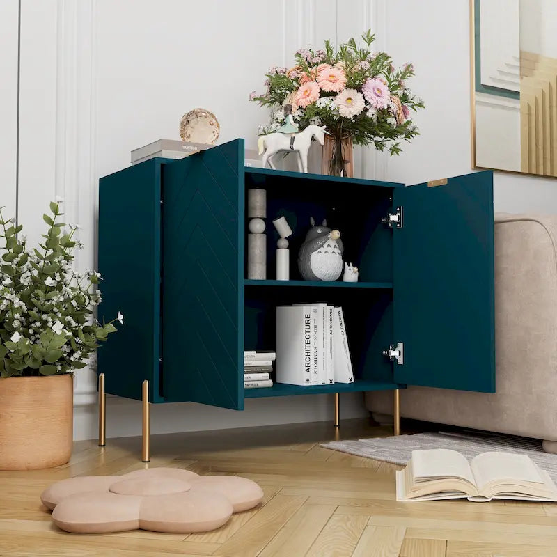 Buffet d'appoint média à 2 portes Clihome