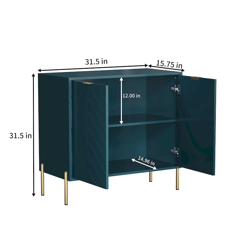 Buffet d'appoint média à 2 portes Clihome