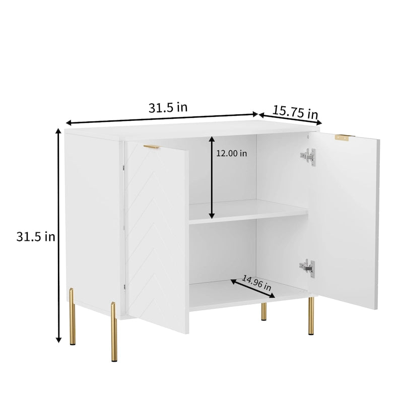 Buffet d'appoint média à 2 portes Clihome