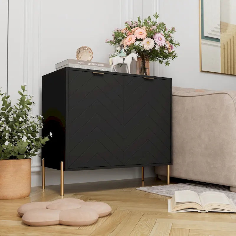 Buffet d'appoint média à 2 portes Clihome