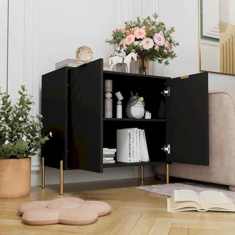 Buffet d'appoint média à 2 portes Clihome