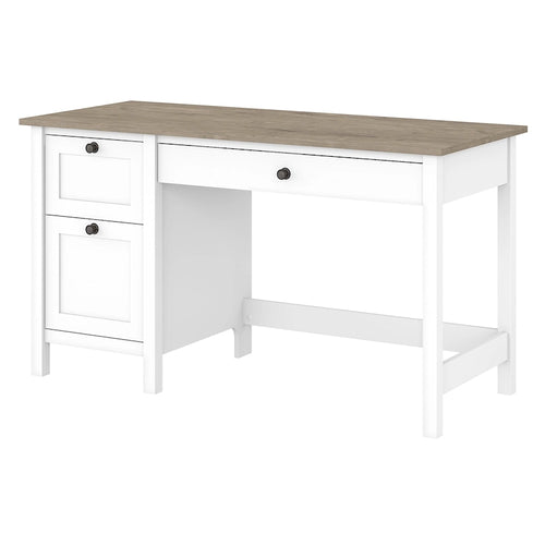 Bureau d'ordinateur de 137 cm avec tiroirs et rangements pour bureau à domicile