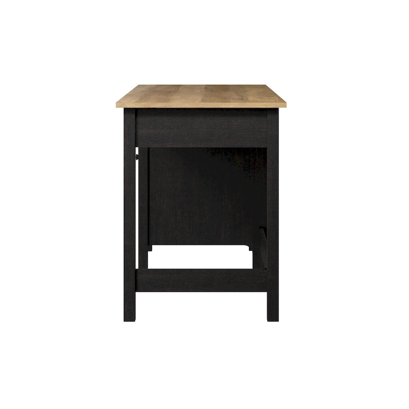 Bureau d'ordinateur de 137 cm avec tiroirs et rangements pour bureau à domicile