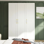 Armoire Penderie Étagères Tringle Portes Meuble de Rangement pour Placard