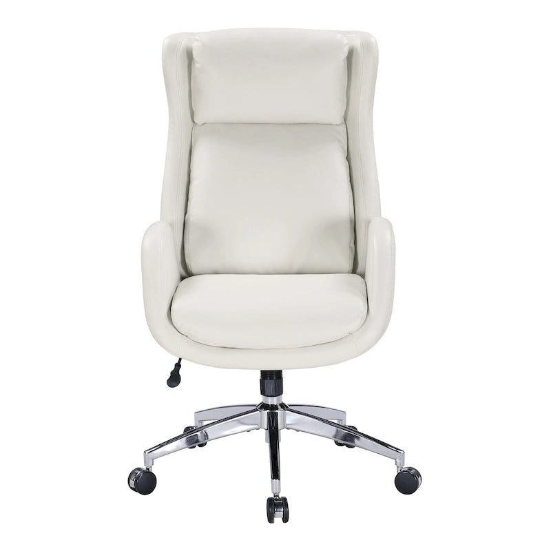 Fauteuil de bureau de direction en similicuir avec hauteur et accoudoirs réglables