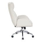 Fauteuil de bureau de direction en similicuir avec hauteur et accoudoirs réglables