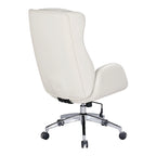 Fauteuil de bureau de direction en similicuir avec hauteur et accoudoirs réglables