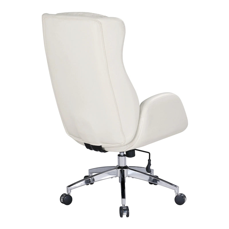 Fauteuil de bureau de direction en similicuir avec hauteur et accoudoirs réglables