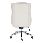 Fauteuil de bureau de direction en similicuir avec hauteur et accoudoirs réglables