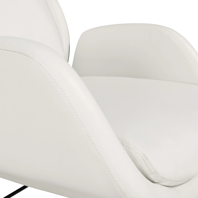 Fauteuil de bureau de direction en similicuir avec hauteur et accoudoirs réglables