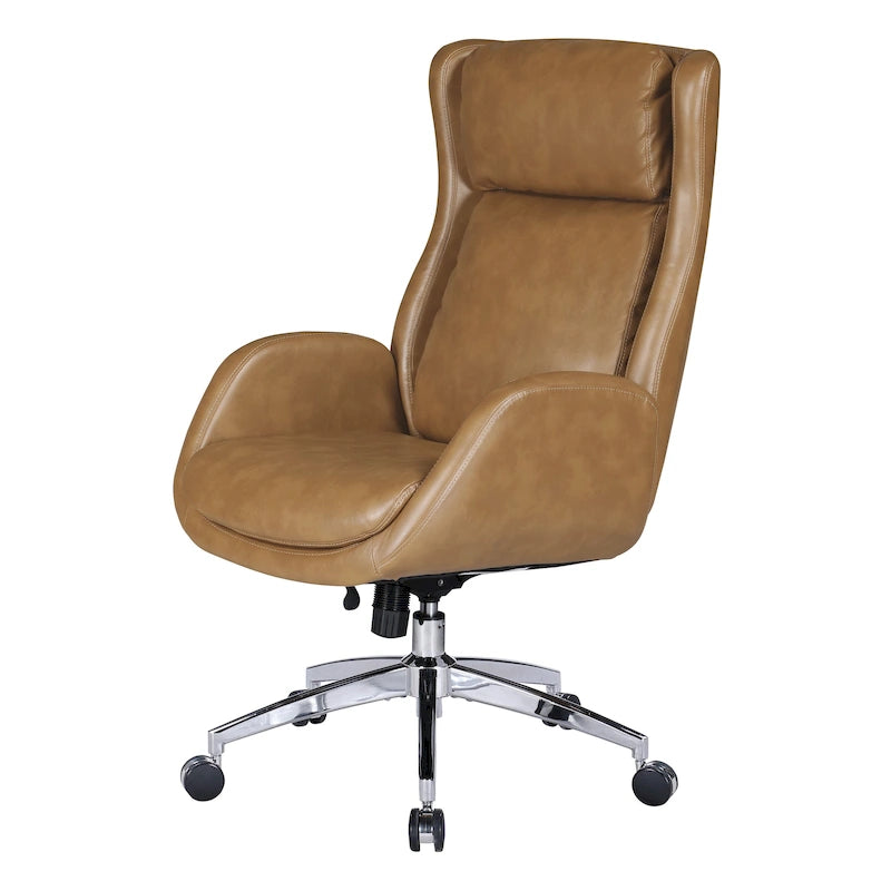 Fauteuil de bureau de direction en similicuir avec hauteur et accoudoirs réglables