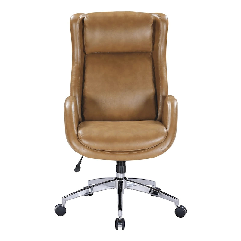 Fauteuil de bureau de direction en similicuir avec hauteur et accoudoirs réglables