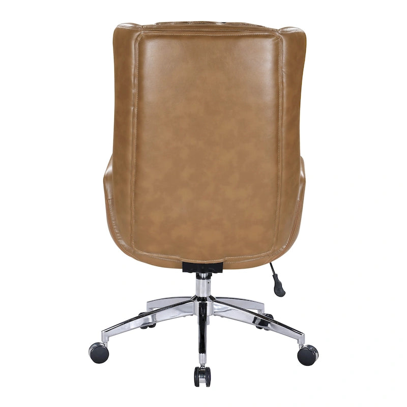 Fauteuil de bureau de direction en similicuir avec hauteur et accoudoirs réglables