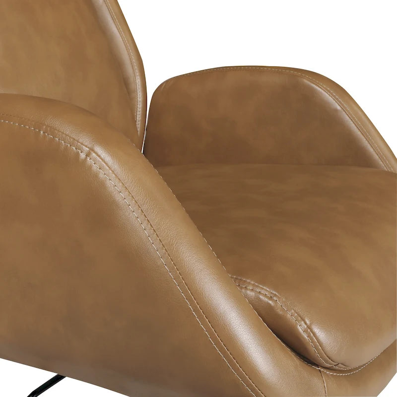Fauteuil de bureau de direction en similicuir avec hauteur et accoudoirs réglables