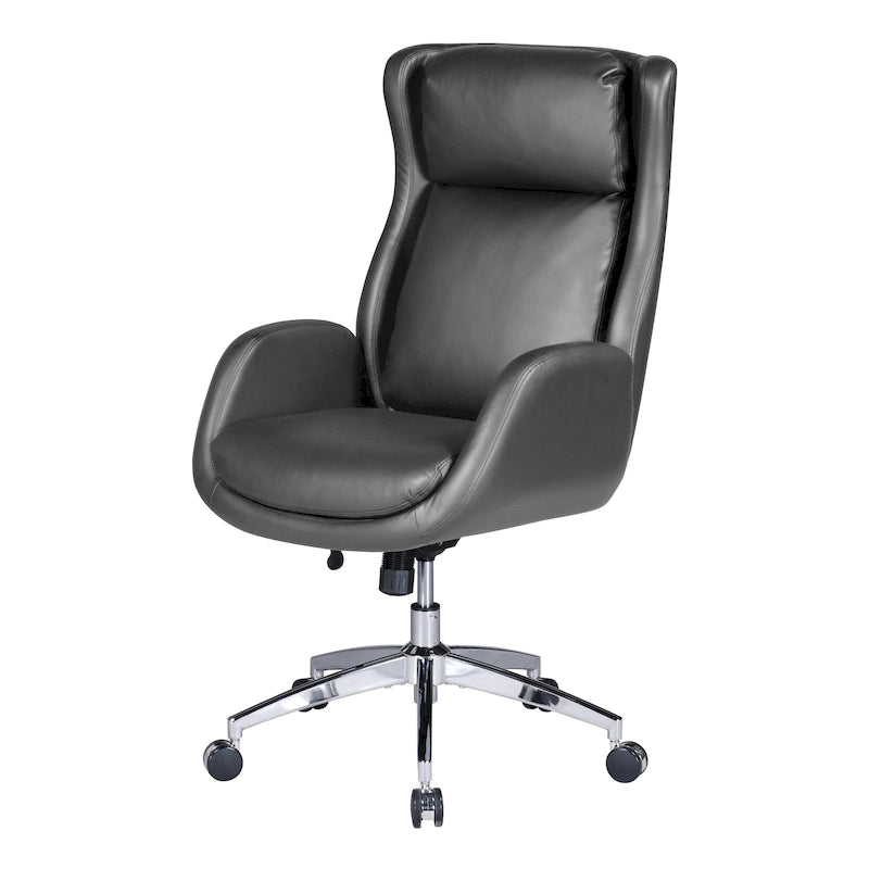 Fauteuil de bureau de direction en similicuir avec hauteur et accoudoirs réglables