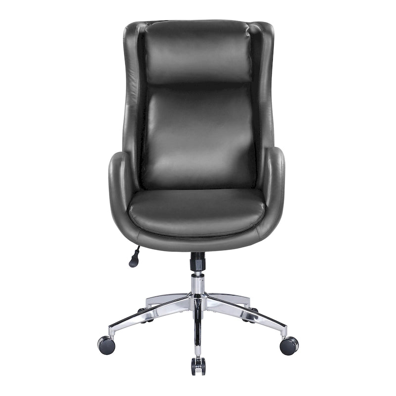 Fauteuil de bureau de direction en similicuir avec hauteur et accoudoirs réglables