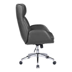 Fauteuil de bureau de direction en similicuir avec hauteur et accoudoirs réglables