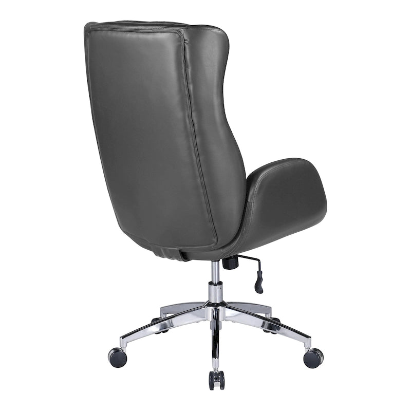 Fauteuil de bureau de direction en similicuir avec hauteur et accoudoirs réglables