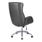 Fauteuil de bureau de direction en similicuir avec hauteur et accoudoirs réglables