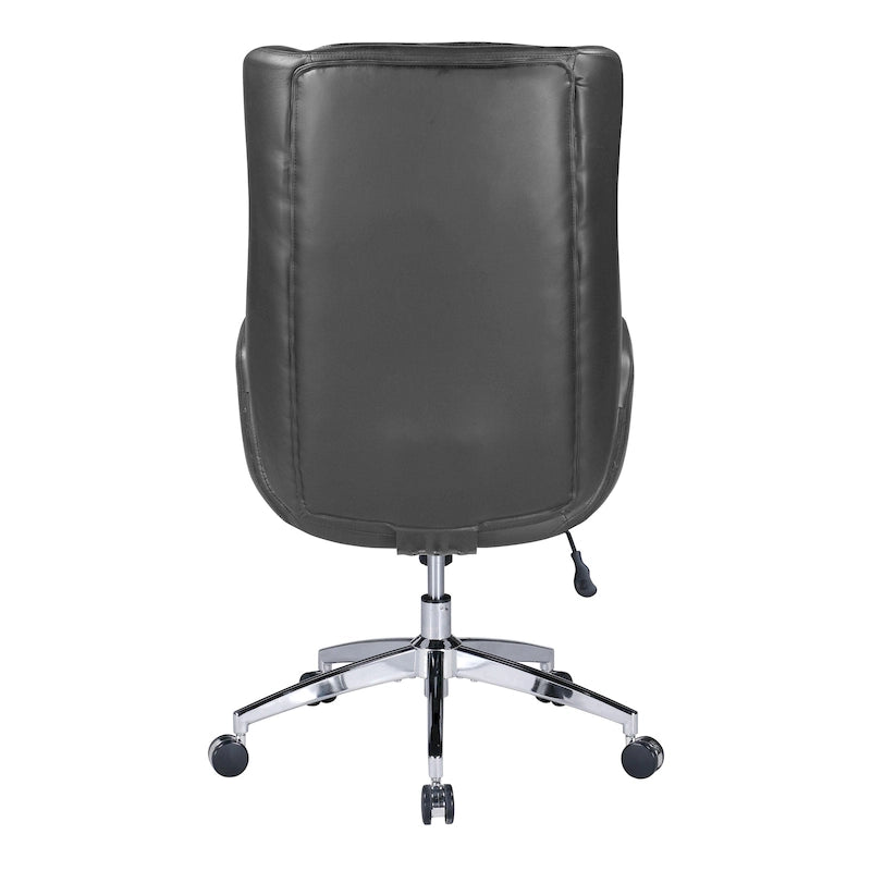 Fauteuil de bureau de direction en similicuir avec hauteur et accoudoirs réglables